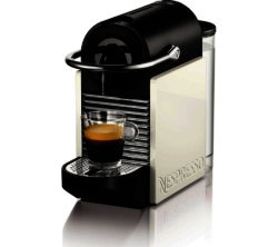 Magimix 11370 Nespresso Pixie Clips Coffee Machine with Aeroccino3 - White & Coral